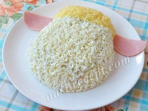 Салат овечка. Ингредиенты: 07