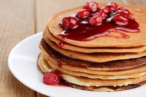 Пышные американские панкейки на кефире.