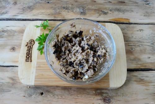 Котлеты из баклажанов с грибами. 05