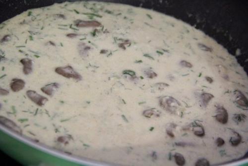 Куриные сердечки в сливочном соусе. 07 Куриные сердечки в сливочном соусе. 07