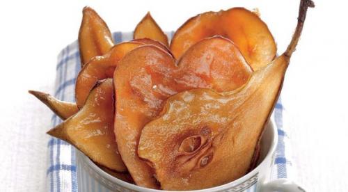 Яблочные и грушевые чипсы.