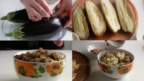 Слоеный салат с сыром и баклажанами Неаполь. 05