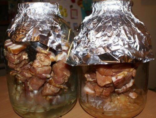 Рецепт шашлыка в банке.