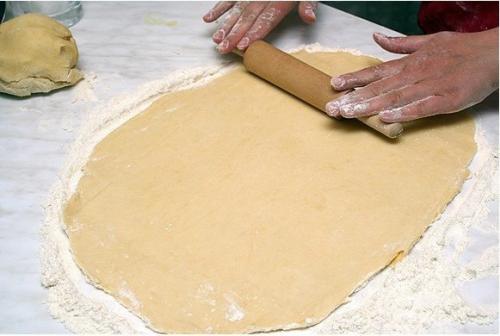 Пирог с сыром и мясом. 06