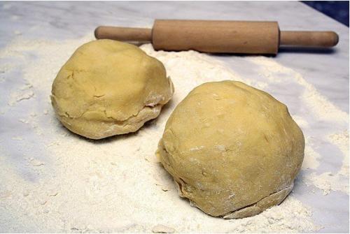 Пирог с сыром и мясом. 05