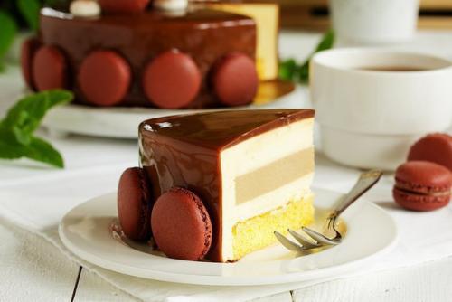 Торт - мусс Тирамису с зеркальной глазурью. 05