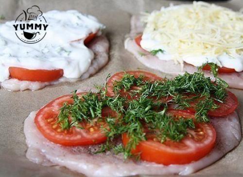 Куриная отбивная под сырной корочкой. 04