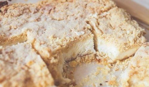Деревенский творожный пирог с песочной крошкой.