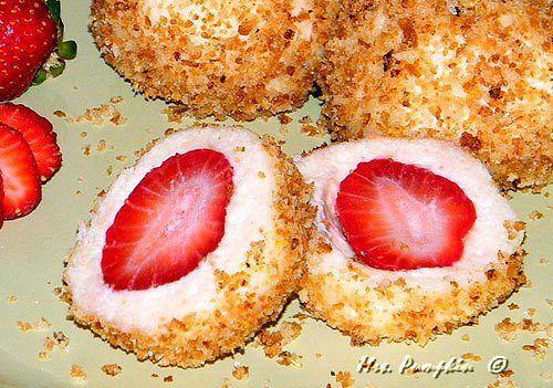 Творожные кнедлики с клубникой. 05