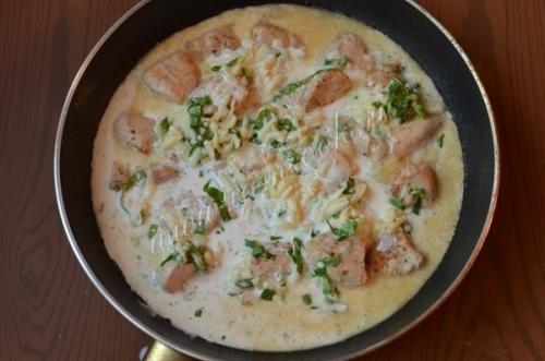 Куриная грудка в сливочном соусе. 07