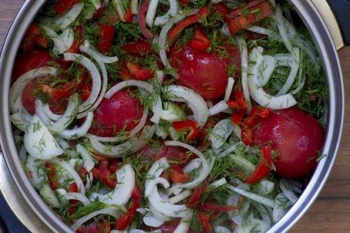 Помидоры закусочные. Отличная закуска из свежих домашних помидорчиков! 06 Помидоры закусочные. Отличная закуска из свежих домашних помидорчиков! 06