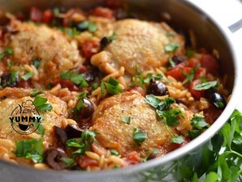 Окорочка запеченные в ДУХОВКЕ с рисом.