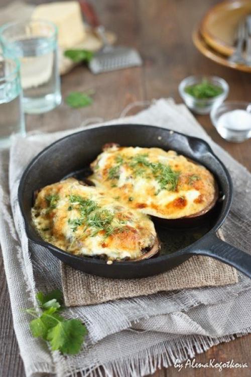 Фаршированные баклажаны.  Ингредиенты (на 4 порции: 01