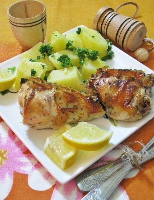 Курица, запеченная с лимоном. 03
