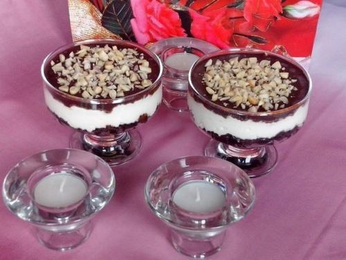 Творожно - шоколадный десерт.