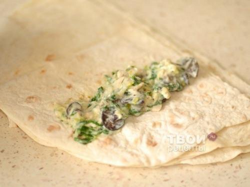 Лаваш с курицей. 06