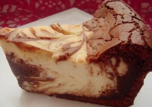 Творожно - шоколадная запеканка Мраморная.