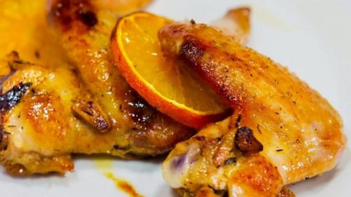 Курочка с невероятным вкусом, запеченная с апельсинами. 02