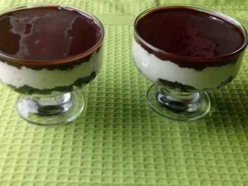 Творожно - шоколадный десерт. 06