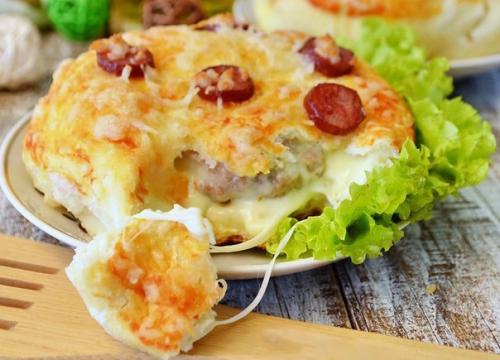 Бургеры в стиле пиццы.