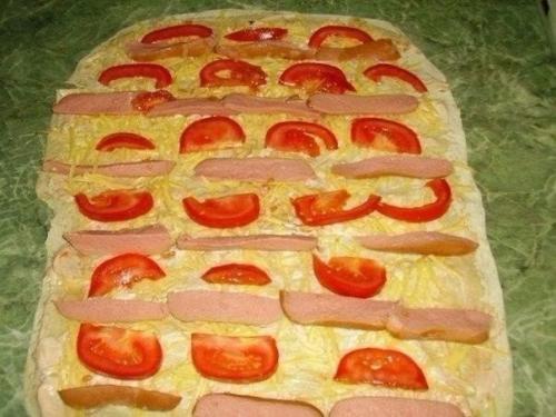 Фаршированный лаваш, запечённый в духовке. 03