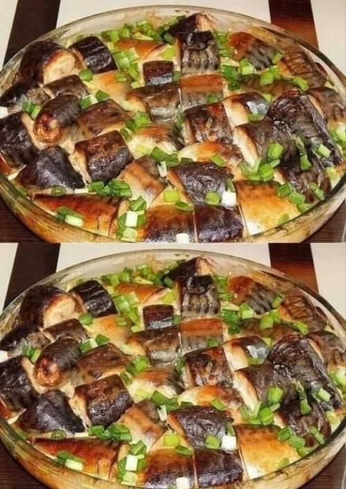 Скумбpия в гоpчичном соусе.
