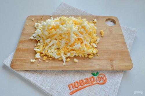 Крабовый салат в лаваше. 03