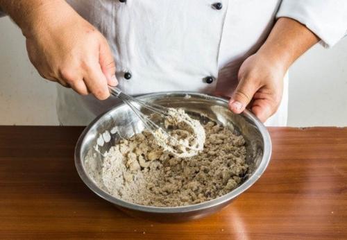 Открытый пирог с клюквой. 05