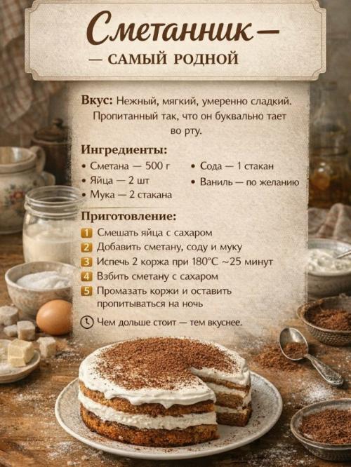 Самые вкусные тортики из нашего детства! 04
