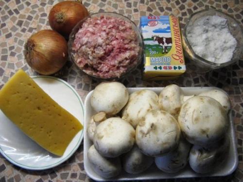 Мясо по французски из фарша на сковороде. 