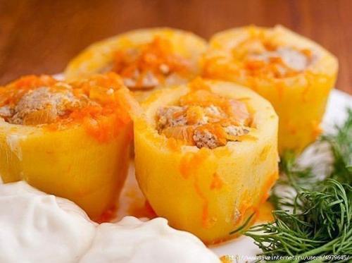 Потрясающая фаршированная картошечка. 03