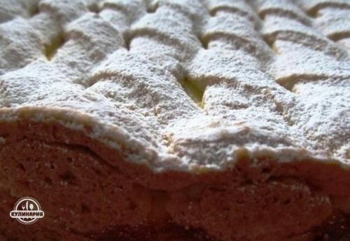 Яблочный пирог с нежным кремом. 03