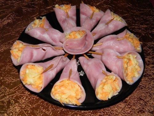 Закуски на праздничный стол.
