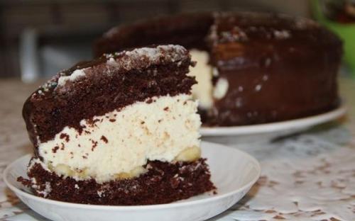 Шоколадный торт Эскимо с бананом. 01