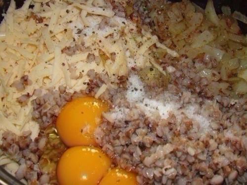 Котлеты гречневые.  Ингредиенты: 01