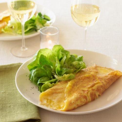 Классический французский омлет с сыром. 01 Классический французский омлет с сыром. 01