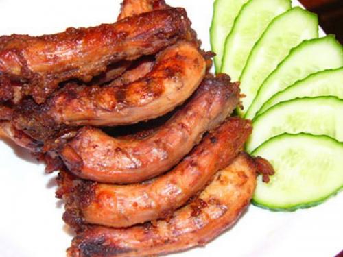 Запеченные куриные шеи к пиву.