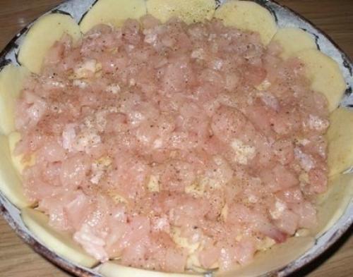 Пирог с курицей и грибами. 02