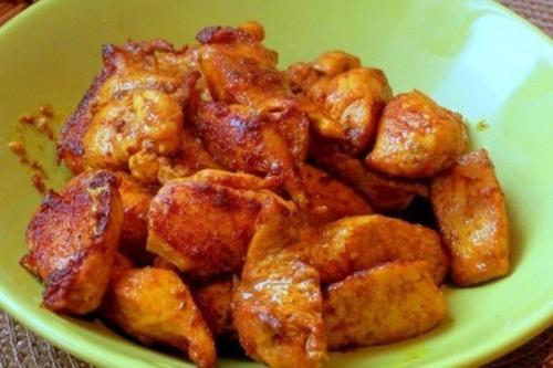 Курица с яблоками. 01