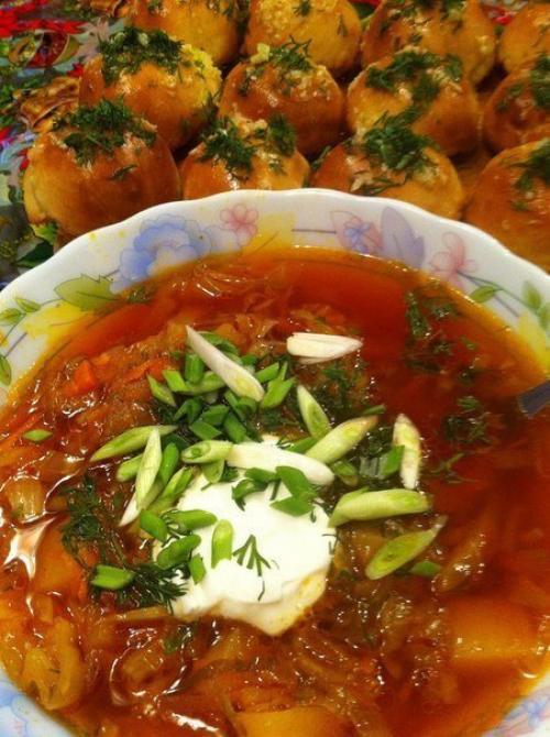 Пампушки к украинскому борщу. 05