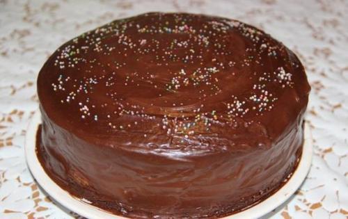 Шоколадный торт Эскимо с бананом.