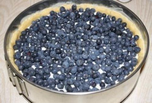 Творожный пирог с ягодами. 04