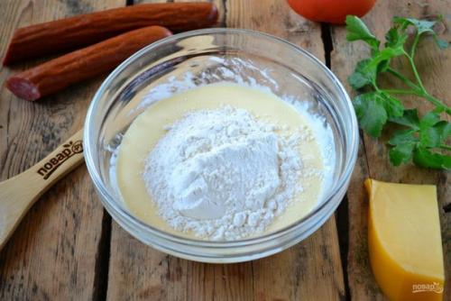 Пицца моментальная.  Ингредиенты: 03