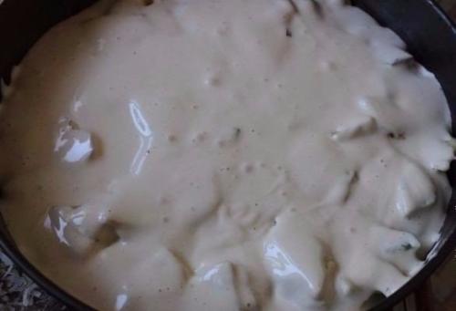 Шарлотка с яблоками и киви? 07