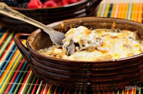 Жульен из курицы.