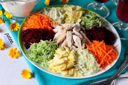 Салат Радуга. Ингредиенты: 01