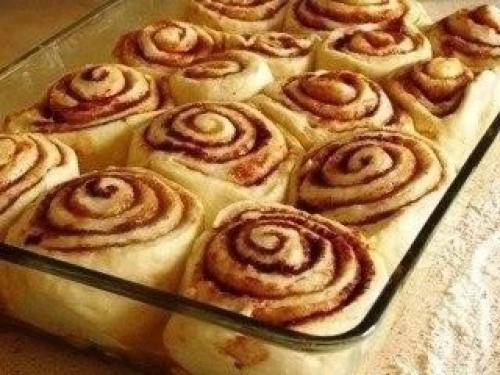 Cinnamon Rolls с карамелью и яблоком. 03 Cinnamon Rolls с карамелью и яблоком. 03