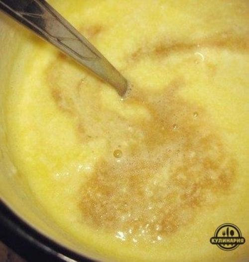 Мясо под сырным соусом. 05