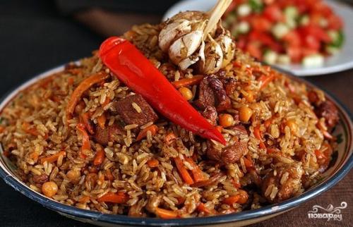 Узбекский плов. Ингредиенты: 05