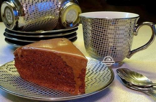 Домашний шоколадный торт.